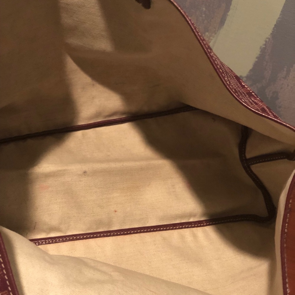 Goyard Burgundy Canvas Saint Louis Tote - Picture 5 of 8